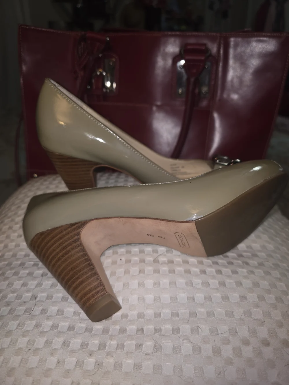 Coach sleek patent